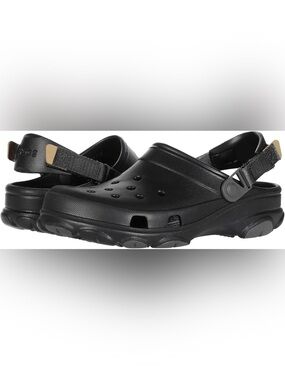 NWT Crocs Unisex  Classic All Terrain Clogs Black Size M13